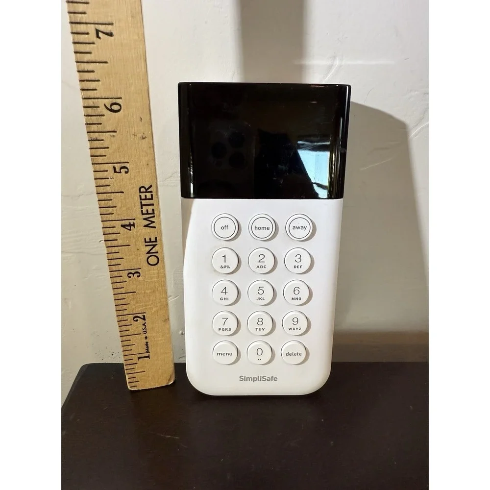 SimpliSafe SSKP3 Home Security System Wireless Keypad Remote White GENUINE w1